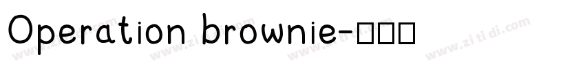 Operation brownie字体转换